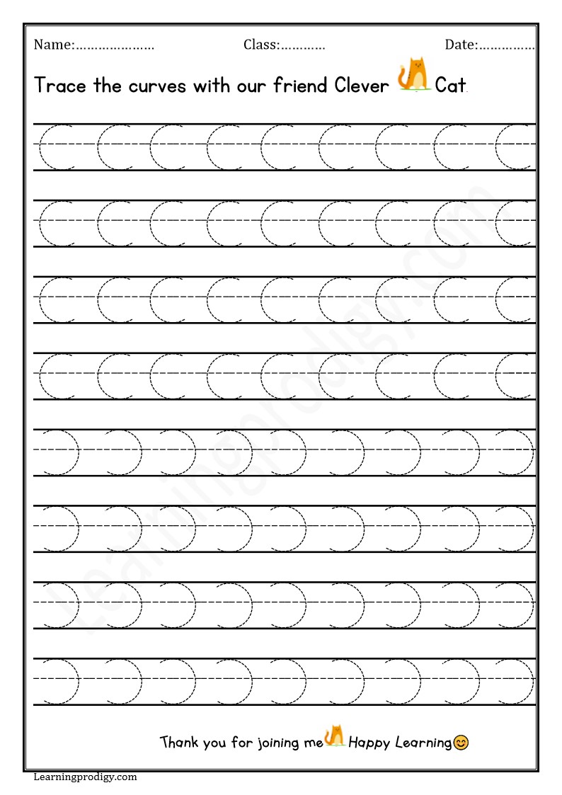 Free Printable Curves Tracing Worksheet for Nursery Kids|Fine Motor Skills Worksheet