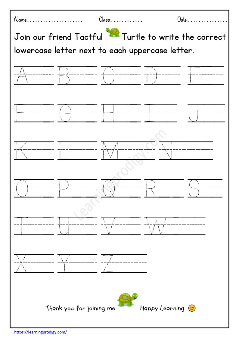 Free Printable English Alphabet Worksheet for Nursey Kids