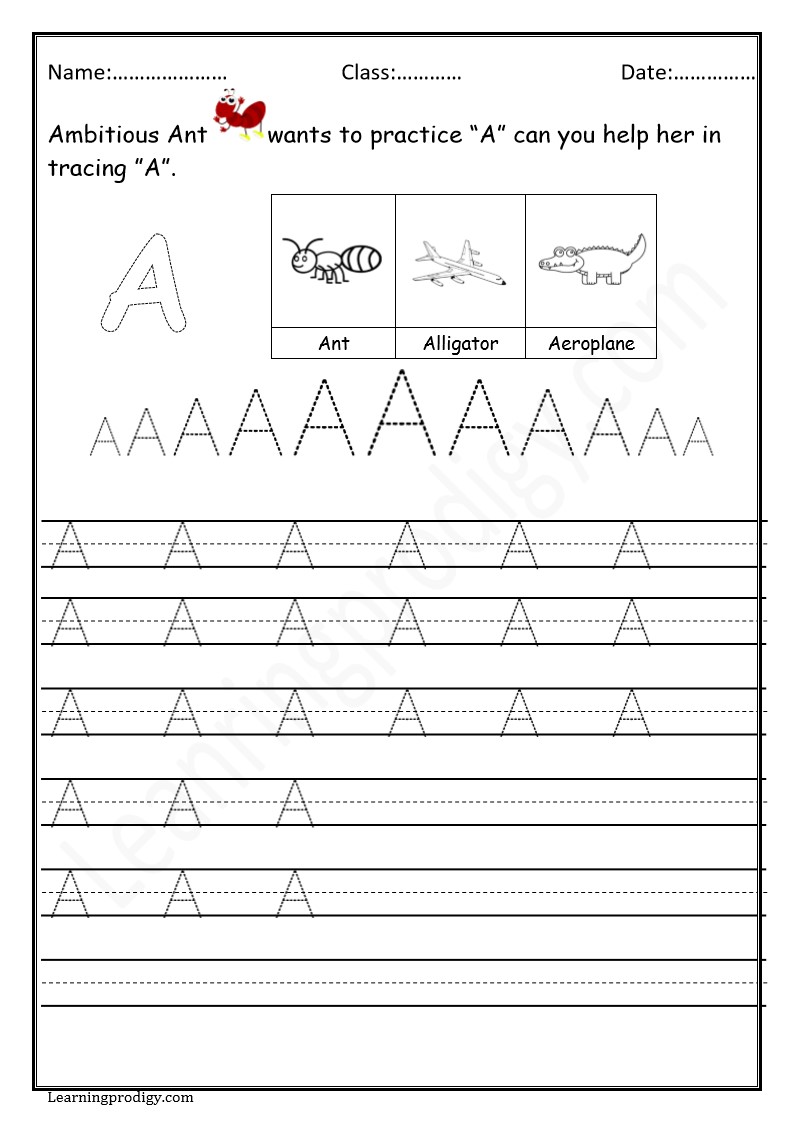 Free Printable English Alphabets Uppercase Tracing Worksheets