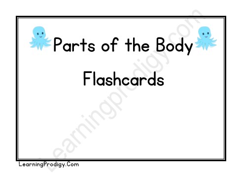 Free Printable Parts of the Body Flashcards for Kids