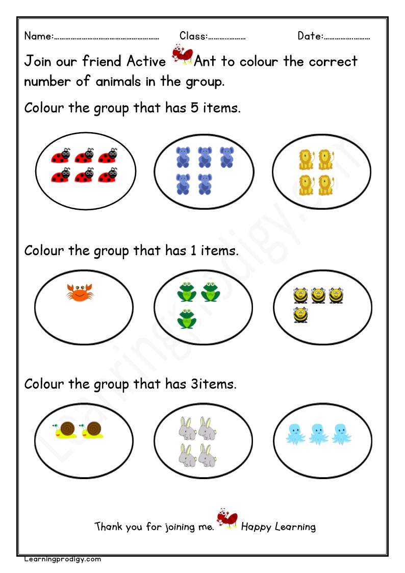 Free Downloadable Math Colouring Worksheet for Kids.