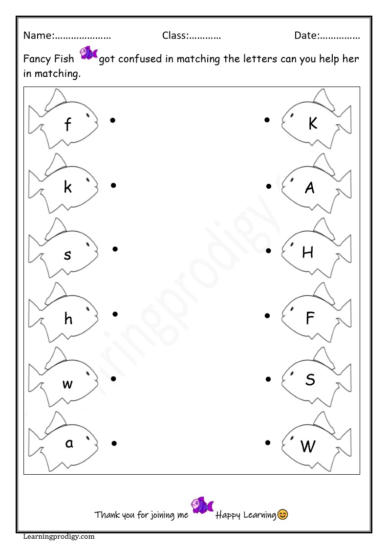 Free PDF Alphabet Case Matching Resources for Preschoolers