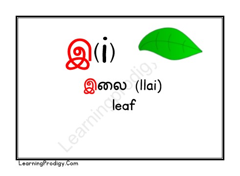 Free Printable Tamil Alphabet Flashcards For Nursery Kids | Tamil ...