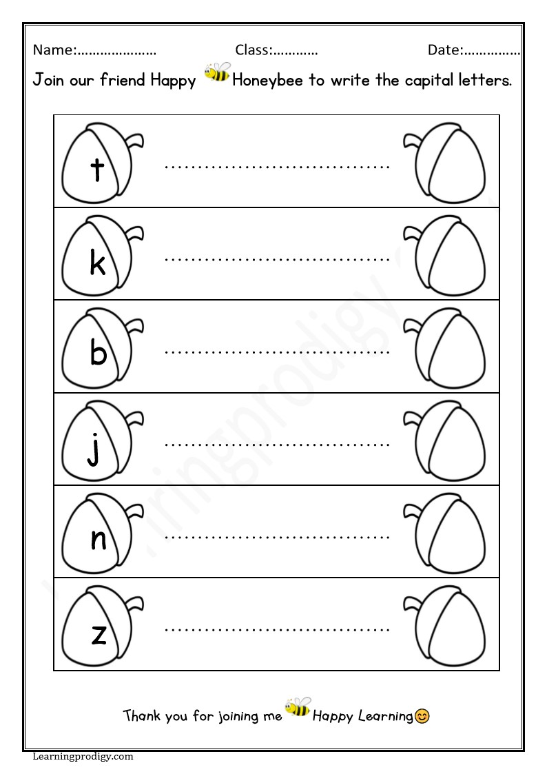 Free English Alphabets Recognition Worksheet for Preschoolers